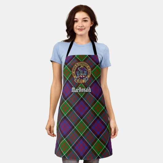 Clan MacDonald van Clanranald Crest Apron Schort (Gedragen)