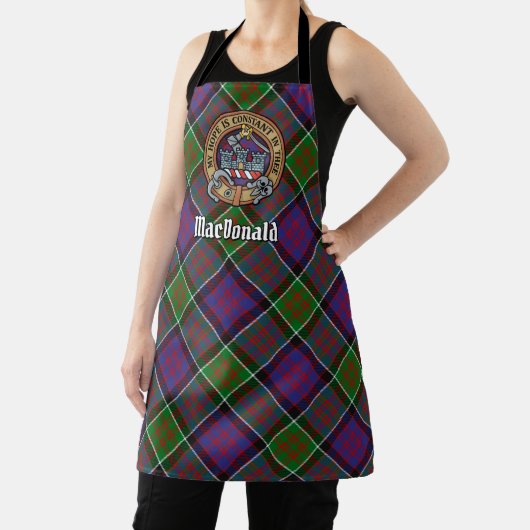 Clan MacDonald van Clanranald Crest Apron Schort (Insitu)