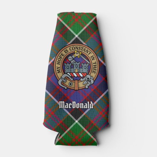 Clan MacDonald van Clanranald Crest bottelaar Flesjeskoeler (Voorkant)