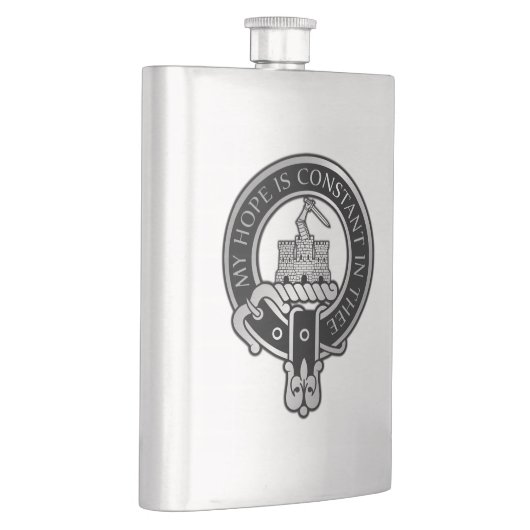 Clan MacDonald van Clanranald Crest Flask Flacon (Rechts)