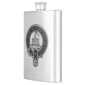 Clan MacDonald van Clanranald Crest Flask Flacon (Links)