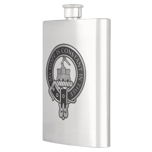 Clan MacDonald van Clanranald Crest Flask Flacon (Links)