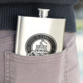 Clan MacDonald van Clanranald Crest Flask Flacon (Voorbeeld)