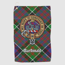 Clan MacDonald van Clanranald Crest Golf Towel Golfhanddoek