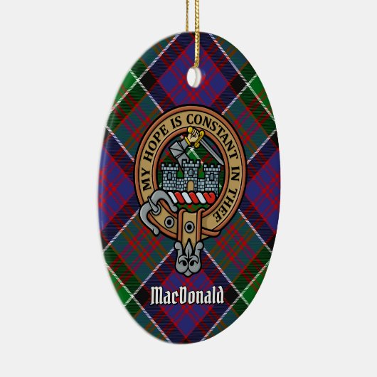 Clan MacDonald van Clanranald Crest Keramisch Ornament (Rechts)