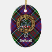 Clan MacDonald van Clanranald Crest Keramisch Ornament (Voorkant)