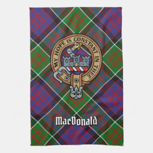 Clan MacDonald van Clanranald Crest Kitchen Towel Theedoek