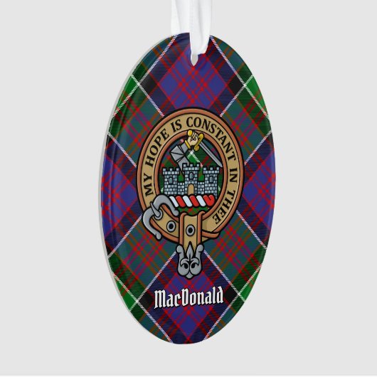 Clan MacDonald van Clanranald Crest Ornament (voorkant)