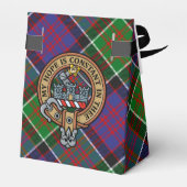Clan MacDonald van Clanranald Crest over Tartan Bedankdoosjes (Achterkant)