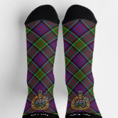 Clan MacDonald van Clanranald Crest over Tartan Sokken (Top)
