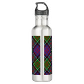 Clan MacDonald van Clanranald Crest over Tartan Waterfles (Achterkant)