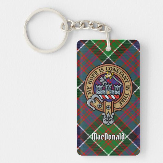 Clan MacDonald van Clanranald Crest Sleutelhanger (Voorkant)