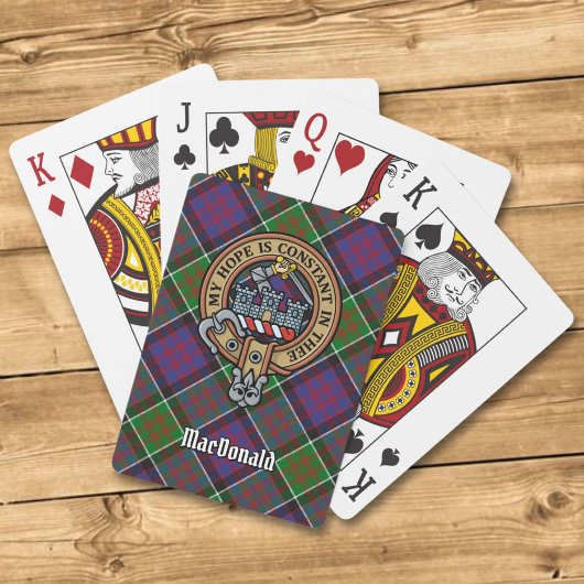 Clan MacDonald van Clanranald Crest-speelkaarten Pokerkaarten