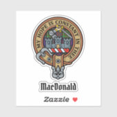 Clan MacDonald van Clanranald Crest Sticker (Vel)