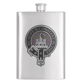 Clan MacDonald van Clanranald Crest & Tartan Flask Flacon