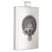 Clan MacDonald van Clanranald Crest & Tartan Flask Flacon (Rechts)
