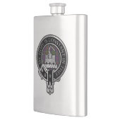 Clan MacDonald van Clanranald Crest & Tartan Flask Flacon (Links)