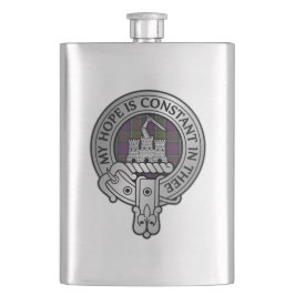 Clan MacDonald van Clanranald Crest & Tartan Flask Flacon