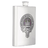 Clan MacDonald van Clanranald Crest & Tartan Flask Flacon (Rechts)
