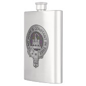 Clan MacDonald van Clanranald Crest & Tartan Flask Flacon (Links)