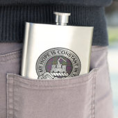 Clan MacDonald van Clanranald Crest & Tartan Flask Flacon (Voorbeeld)
