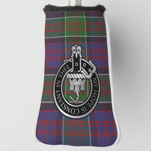 Clan MacDonald van Clanranald Crest & Tartan Golf Golfheadcover (Draai 90)