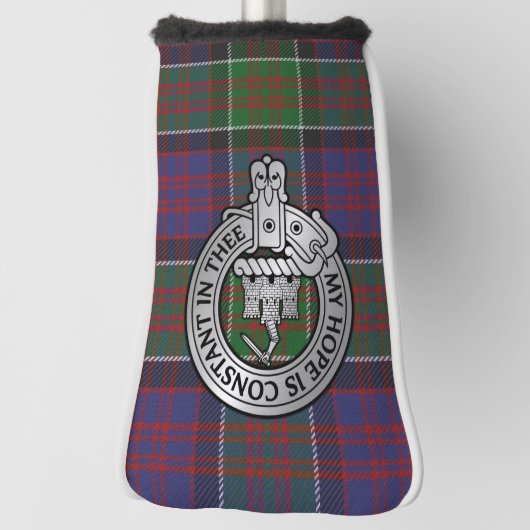 Clan MacDonald van Clanranald Crest & Tartan Golfheadcover (Draai 90)
