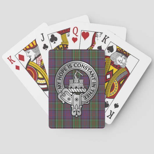 Clan MacDonald van Clanranald Crest & Tartan Pokerkaarten (Achterkant)