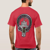 Clan MacDonald van Clanranald Crest & Tartan T-shirt (Achterkant)