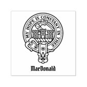 Clan MacDonald van Clanranald Crest Zelfinktende Stempel (Design)