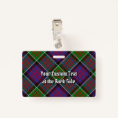Clan MacDonald van Clanranald Tartan Badge (Achterkant met clip)
