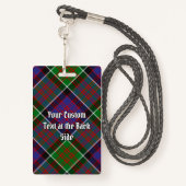 Clan MacDonald van Clanranald Tartan Badge (Achterkant met draagriem)