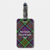 Clan MacDonald van Clanranald Tartan Bagage Label (Achterkant verticaal)