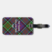 Clan MacDonald van Clanranald Tartan Bagage Label (Achterkant horizontaal)
