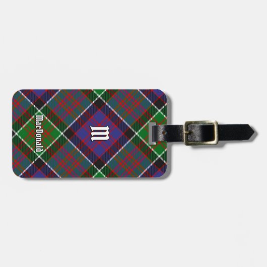 Clan MacDonald van Clanranald Tartan Bagagelabel (Voorkant horizontaal)