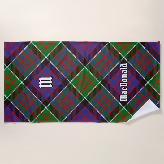 Clan MacDonald van Clanranald Tartan Beach Towel Strandlaken (Voorkant)