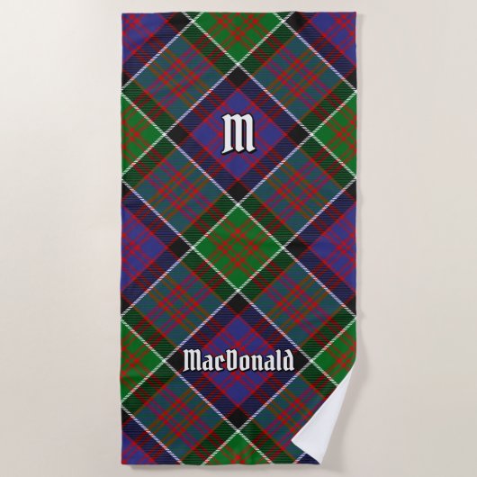 Clan MacDonald van Clanranald Tartan Beach Towel Strandlaken (Voorkant)