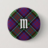 Clan MacDonald van Clanranald Tartan Button (Voorkant)