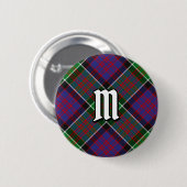 Clan MacDonald van Clanranald Tartan Button (Voorkant /achterkant)