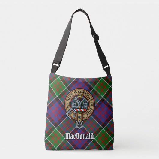 Clan MacDonald van Clanranald Tartan Crossbody Tas (Voorkant)