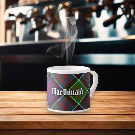 Clan MacDonald van Clanranald Tartan Espresso Cup Espresso Kop