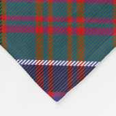 Clan MacDonald van Clanranald Tartan Fleece Blanke (Hoek)