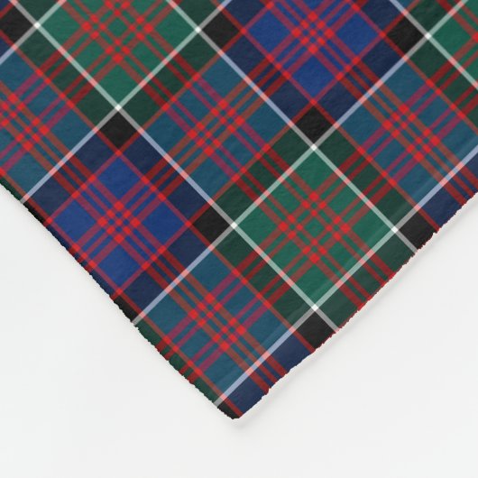 Clan MacDonald van Clanranald Tartan Fleece Deken (Hoek)