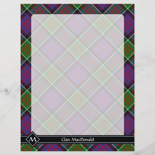Clan MacDonald van Clanranald Tartan Flyer (Voorkant)