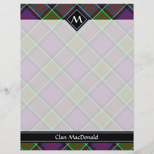 Clan MacDonald van Clanranald Tartan Flyer (Achterkant)