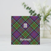 Clan MacDonald van Clanranald Tartan Kaart (Staand voorkant)