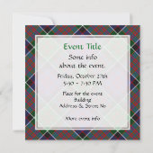 Clan MacDonald van Clanranald Tartan Kaart (Achterkant)