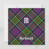 Clan MacDonald van Clanranald Tartan Kaart (Voorkant)