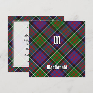Clan MacDonald van Clanranald Tartan Kaart
