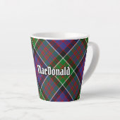 Clan MacDonald van Clanranald Tartan Latte Mok (Rechterhoek)